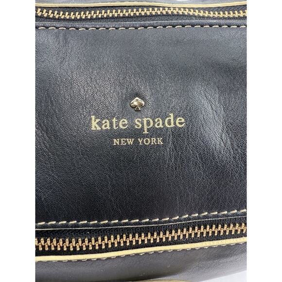 Kate Spade‎ Satchel Black Leather Riley Shoulder Bag Handbag EUC - Picture 7 of 14